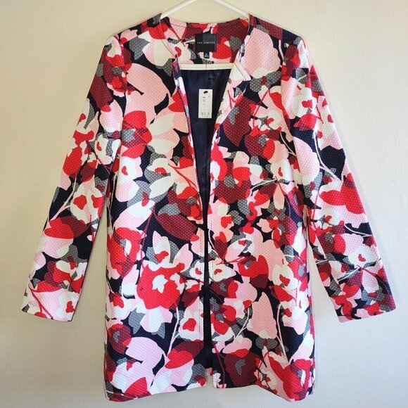 The Limited Jackets & Blazers - 🌸The Limited Retro Floral Blazer Medium Boho Artsy Mod Funky Vintage Inspo Y2K